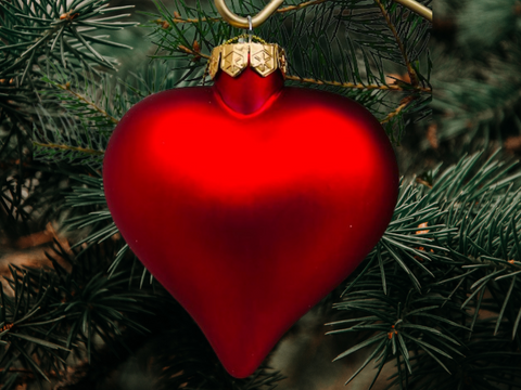 Heart online christmas ornament