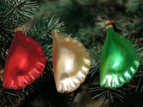 Pierogi Christmas Ornaments From Poland